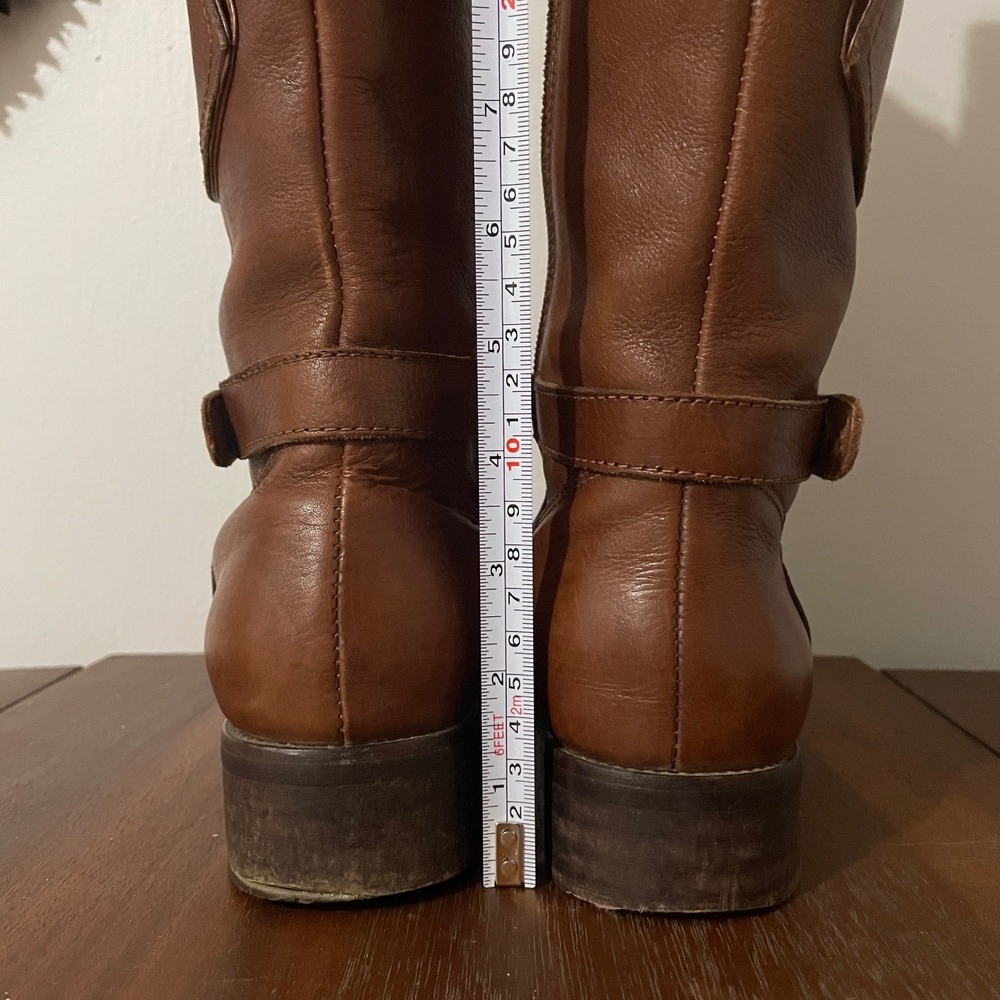 Miz Mooz Brown Leather Riding Boot Side Pocket Zip Up‎ Calf Boot 7.5 - Picture 11 of 14